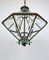 Italian Octagonal Diamond-Shaped Chandelier in Fontana Arte Style, 1950s 4