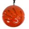 Orange Ceramic Hand Imprinted Chandelier Pendant from Il Picchio, Italy, 1970s, Image 3