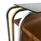 Console Table in Burlwood, Brass, Glass and Chrome, Italy, 1970s 9