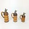 Wood Bamboo Thermos Decanters by Aldo Tura for Macabo Milano, Italy, 1950s, Set of 3 3