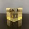 Modernist French Cube Sculpture in Acrylic Resin with Gears by Pierre Giraudon, 1970s 7