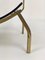 Brass & Smoked Glass Magazine Rack Stand from Fontana Arte, Italy, 1960s, Image 7