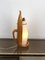Opaline Grass & Wood Dolphin Lamp by Aldo Tura for Macabo, Italy, 1950s 2
