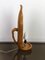 Opaline Grass & Wood Dolphin Lamp by Aldo Tura for Macabo, Italy, 1950s, Image 11