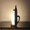 Opaline Grass & Wood Dolphin Lamp by Aldo Tura for Macabo, Italy, 1950s, Image 5