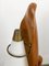Lámpara Dolphin de madera y opalina de Aldo Tura para Macabo, Italy, años 50, Imagen 9