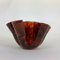 Tortoiseshell Acrylic Handkerchief Centerpiece Vase, Italy, 1970s 6