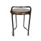 Tabouret Bauhaus Vintage en Chrome et Bois, Italie, 1960s 3