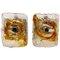 Vintage Amber Murano Glass Wall Sconces from Mazzega, Italy, 1970s, Set of 2, Image 1