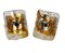 Vintage Amber Murano Glass Wall Sconces from Mazzega, Italy, 1970s, Set of 2 2
