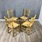 Vintage Italian Chairs in Straw and Bamboo, 1960s, Set of 4 5