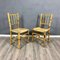 Vintage Italian Chairs in Straw and Bamboo, 1960s, Set of 4 6