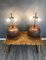 Lámparas de mesa italianas grandes de cobre y latón, años 70. Juego de 2, Imagen 3