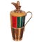 Copper & Wood Thermos Decanter Pitcher by Aldo Tura for Macabo, Italy, 1950s 1