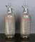 English Grey Metal Glass Siphon from Sparklest London, Set of 2 2