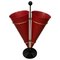 Metal & Brass Red Cone Umbrella Stand from Vitra, Italy, 1970s 1