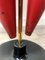Metal & Brass Red Cone Umbrella Stand from Vitra, Italy, 1970s, Image 7
