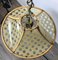 Lámpara colgante italiana de bambú, metal, vidrio y ratán, años 60, Imagen 6
