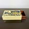 Mid-Century Modern Metal & Wood Card Box by Fornasetti, Italy, 1950s 5