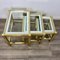 Brass, Glass & Chrome Side Coffee Tables, 1970s, Set of 3 8