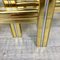 Brass, Glass & Chrome Side Coffee Tables, 1970s, Set of 3 10