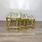 Brass, Glass & Chrome Side Coffee Tables, 1970s, Set of 3, Image 2