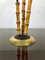 Bamboo & Brass Candleholder, Italy, 1970s 7