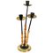 Bamboo & Brass Candleholder, Italy, 1970s, Image 1