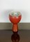 Lámpara de mesa de cerámica en rojo ladrillo, años 60, Imagen 9
