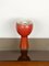 Lámpara de mesa de cerámica en rojo ladrillo, años 60, Imagen 2