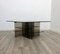Smoked Glass Coffee Side Table, Italy, 1970s 4