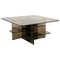 Smoked Glass Coffee Side Table, Italy, 1970s, Image 1