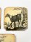 Lacquered Wood Horse Coasters, Italy, 1950s, Set of 6 12