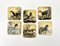 Lacquered Wood Horse Coasters, Italy, 1950s, Set of 6 5