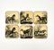 Lacquered Wood Horse Coasters, Italy, 1950s, Set of 6, Image 2