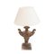 Carved Wood Table Lamp 1