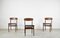 Teak and Leatherette Chairs, 1960s, Set of 4, Image 8