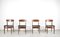 Teak and Leatherette Chairs, 1960s, Set of 4, Image 1