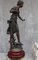 French Sculpture of Girl on Wood Base by Ernest Rancoulet 11