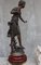 French Sculpture of Girl on Wood Base by Ernest Rancoulet, Image 11