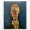 Bernard Buffet, Wood Head of a Clown, 1970s, Print, Image 1