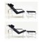 Black Leather & Chrome Reclining Lounge Chair & Ottoman by Gabriele Mucchi, 1980s, Set of 2, Image 7