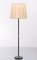 Lampadaire Style Jacques Adnet en Cuir, 1960s 1