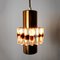 Mid-Century German Glass & Copper Hanging Lamp, 1960s, Image 10