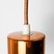 Mid-Century German Glass & Copper Hanging Lamp, 1960s, Image 9