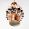 Mid-Century German Glass & Copper Hanging Lamp, 1960s, Image 7