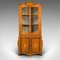 Antique Dutch Satinwood Showcase Corner Cabinet, 1880 1