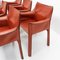 Cab 413 Armchairs by Mario Bellini for Cassina, Set of 6 6