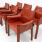 Cab 413 Armchairs by Mario Bellini for Cassina, Set of 6 4