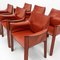 Cab 413 Armchairs by Mario Bellini for Cassina, Set of 6, Image 4